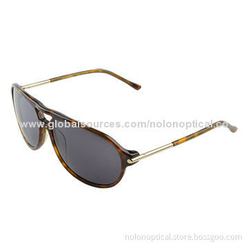 Aviator Sun Glasses Frame with Polarized Lens, CE Mark, Customized Logos Available